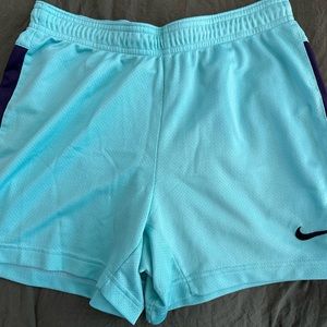 Nike Dri-Fit shorts, aqua color. Size XS.